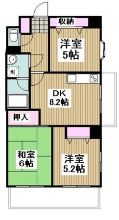 メディコーポ都筑の物件間取画像